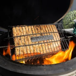 Big Green Egg Flat Basket, Platte Mand Rotisserie -Keuken BBQ Winkel big green egg flat basket platte mand rotisserie 2