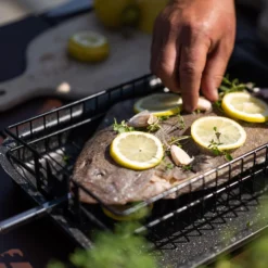 Big Green Egg Flat Basket, Platte Mand Rotisserie -Keuken BBQ Winkel big green egg flat basket platte mand rotisserie 3