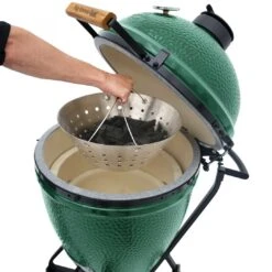 Big Green Egg Stainless Steel Fire Bowls (kolenmand) 5 Big Green Egg Stainless Steel Fire Bowls (kolenmand) -Keuken BBQ Winkel big green egg stainless steel fire bowls kolenmand 2